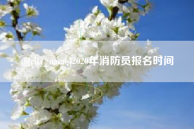 宜昌2020年消防员报名时间