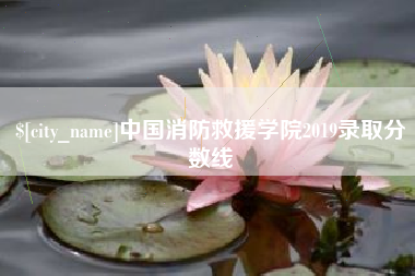 宜昌中国消防救援学院2019录取分数线