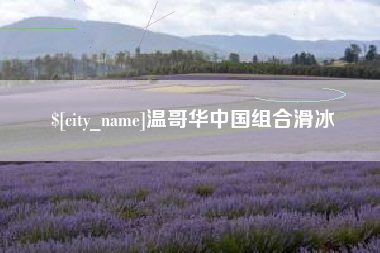 宜昌温哥华中国组合滑冰