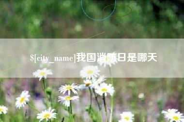 宜昌我国消防日是哪天
