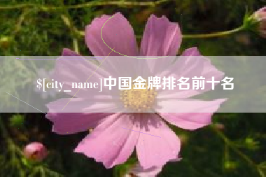 宜昌中国金牌排名前十名