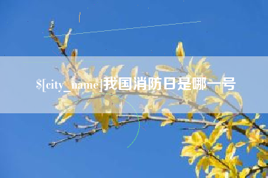 宜昌我国消防日是哪一号