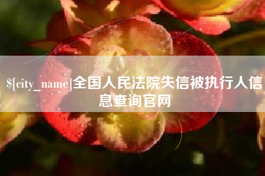 宜昌全国人民法院失信被执行人信息查询官网