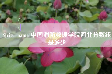 宜昌中国消防救援学院河北分数线是多少