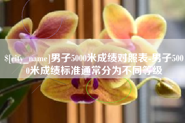 宜昌男子5000米成绩对照表-男子5000米成绩标准通常分为不同等级