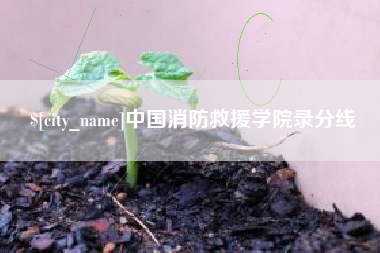 宜昌中国消防救援学院录分线
