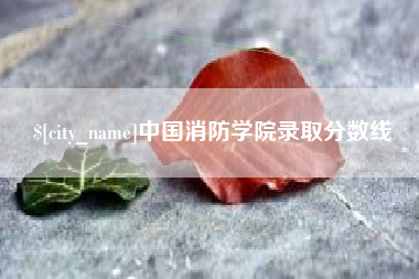 宜昌中国消防学院录取分数线