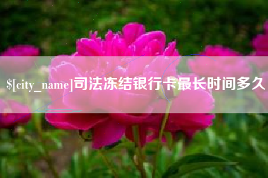 宜昌司法冻结银行卡最长时间多久