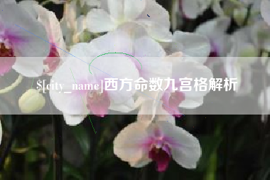 宜昌西方命数九宫格解析