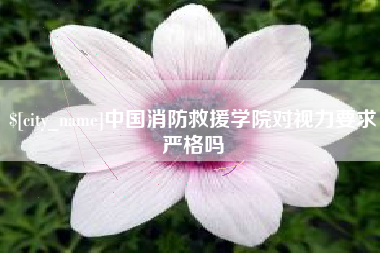 宜昌中国消防救援学院对视力要求严格吗