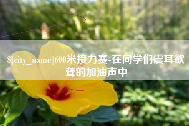 宜昌600米接力赛-在同学们震耳欲聋的加油声中