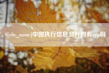宜昌中国执行信息公开网有app吗