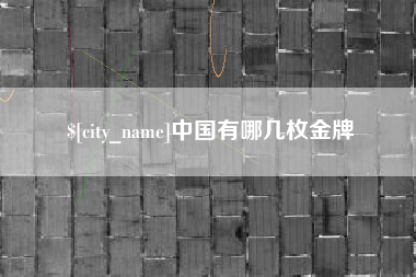 宜昌中国有哪几枚金牌