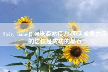 宜昌5000米滑冰接力-团队成员之间的信任是成功的基石