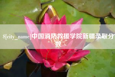 宜昌中国消防救援学院新疆录取分数