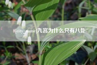 宜昌九宫为什么只有八卦
