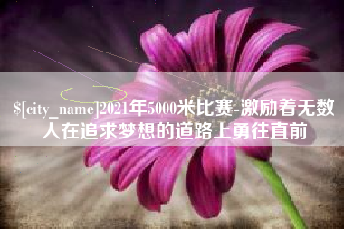 宜昌2021年5000米比赛-激励着无数人在追求梦想的道路上勇往直前