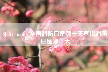 宜昌全国消防日是哪一天宣传消防日是哪一天
