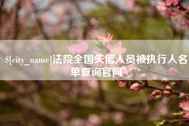 宜昌法院全国失信人员被执行人名单查询官网
