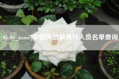 宜昌中国失信被执行人员名单查询