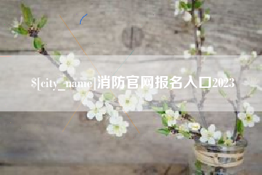宜昌消防官网报名入口2023