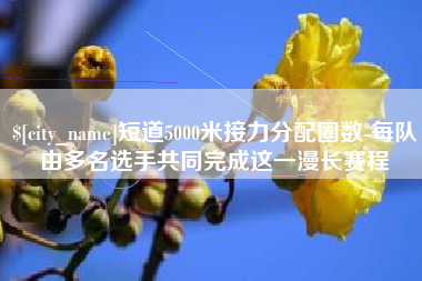 宜昌短道5000米接力分配圈数-每队由多名选手共同完成这一漫长赛程