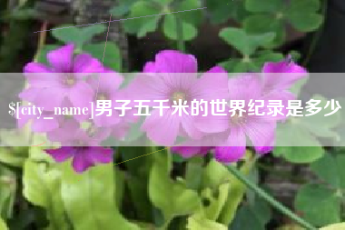 宜昌男子五千米的世界纪录是多少