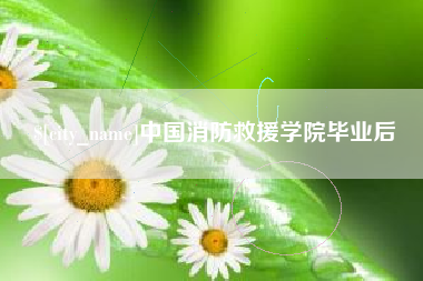 宜昌中国消防救援学院毕业后