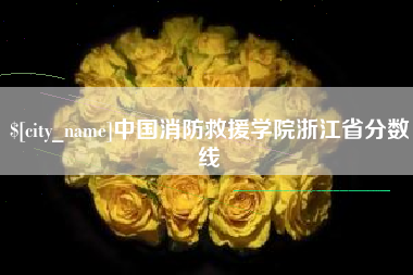 宜昌中国消防救援学院浙江省分数线