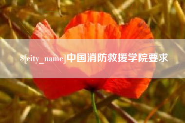 宜昌中国消防救援学院要求