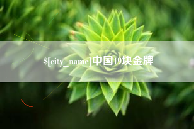 宜昌中国19块金牌