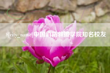 宜昌中国消防救援学院知名校友