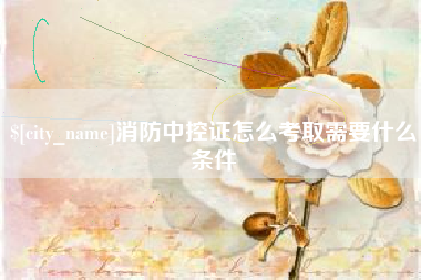 宜昌消防中控证怎么考取需要什么条件