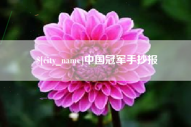 宜昌中国冠军手抄报