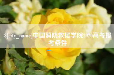 宜昌中国消防救援学院2020高考报考条件