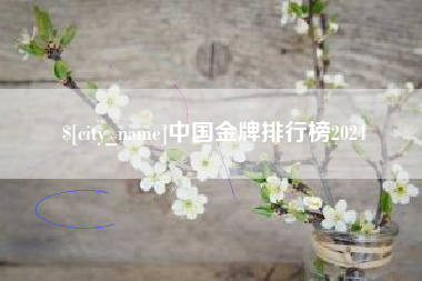 宜昌中国金牌排行榜2024