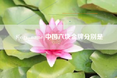 宜昌中国六块金牌分别是