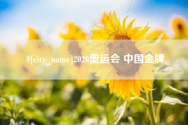 宜昌2020奥运会 中国金牌